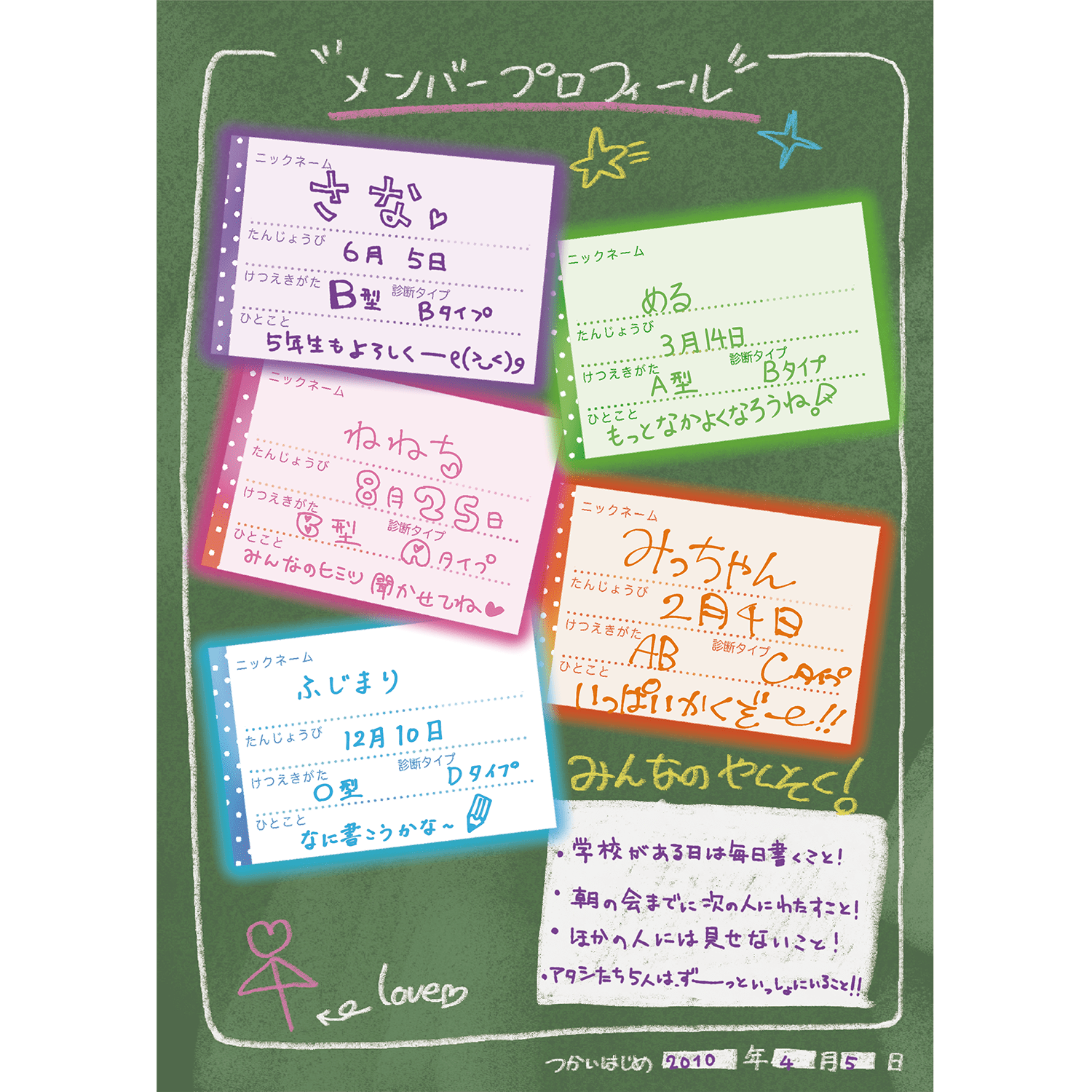 人の交換日記